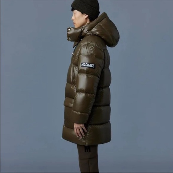Mackage Army Green Puffer Coat - Picture 8 of 9